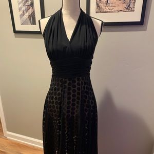 Vintage polka dot halter dress